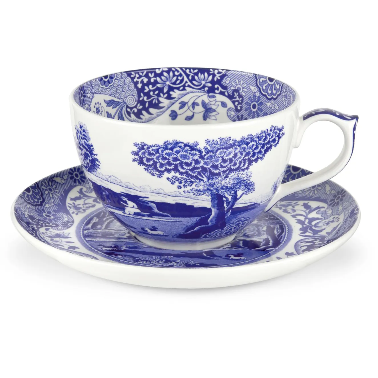 ブル― イタリアン Jumbo カップ&ソーサー, 56 cl/ 20 oz Spode | スポード