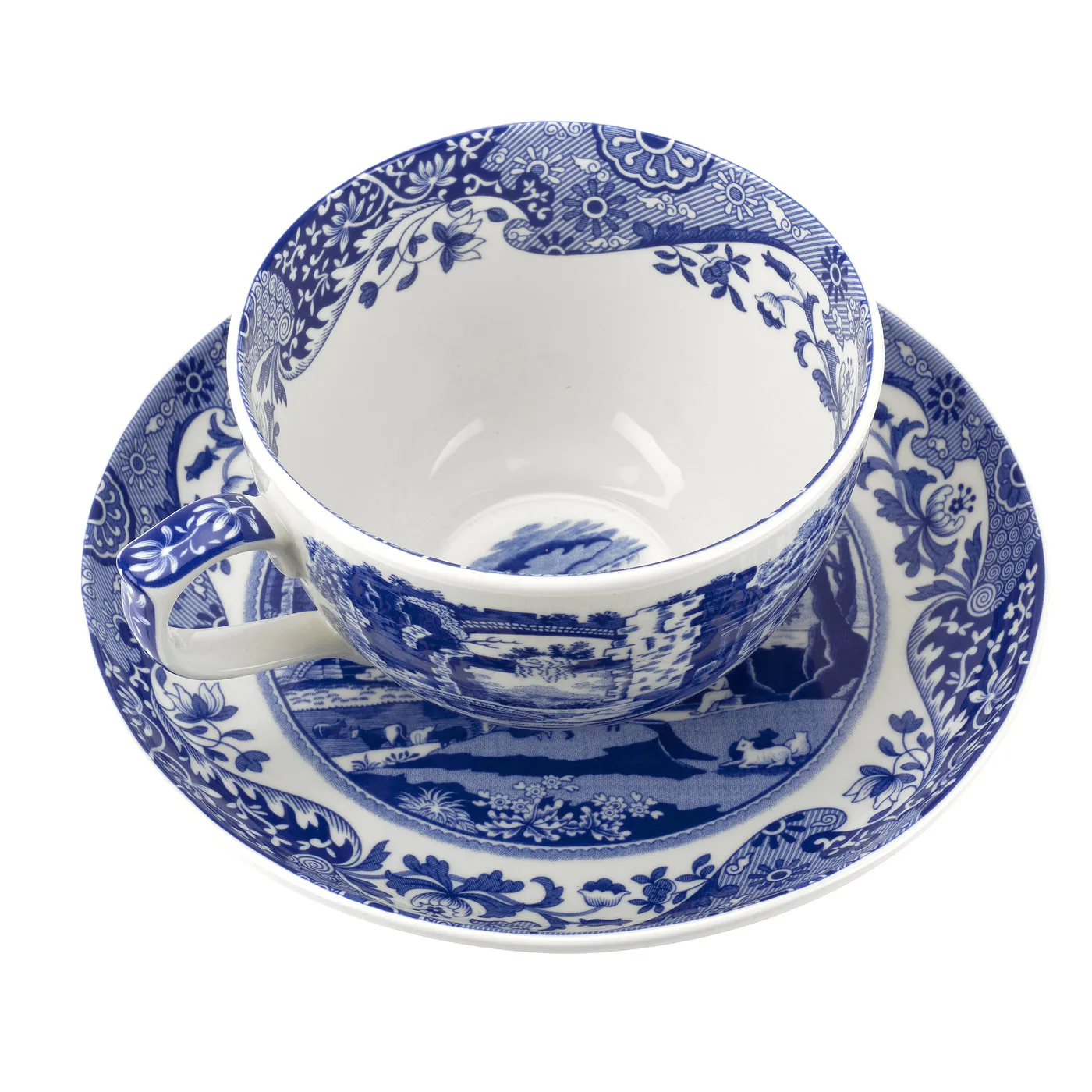 ブル― イタリアン Jumbo カップ&ソーサー, 56 cl/ 20 oz Spode | スポード
