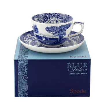 ブル― イタリアン Jumbo カップ&ソーサー - 56 cl/ 20 oz - Spode | スポード