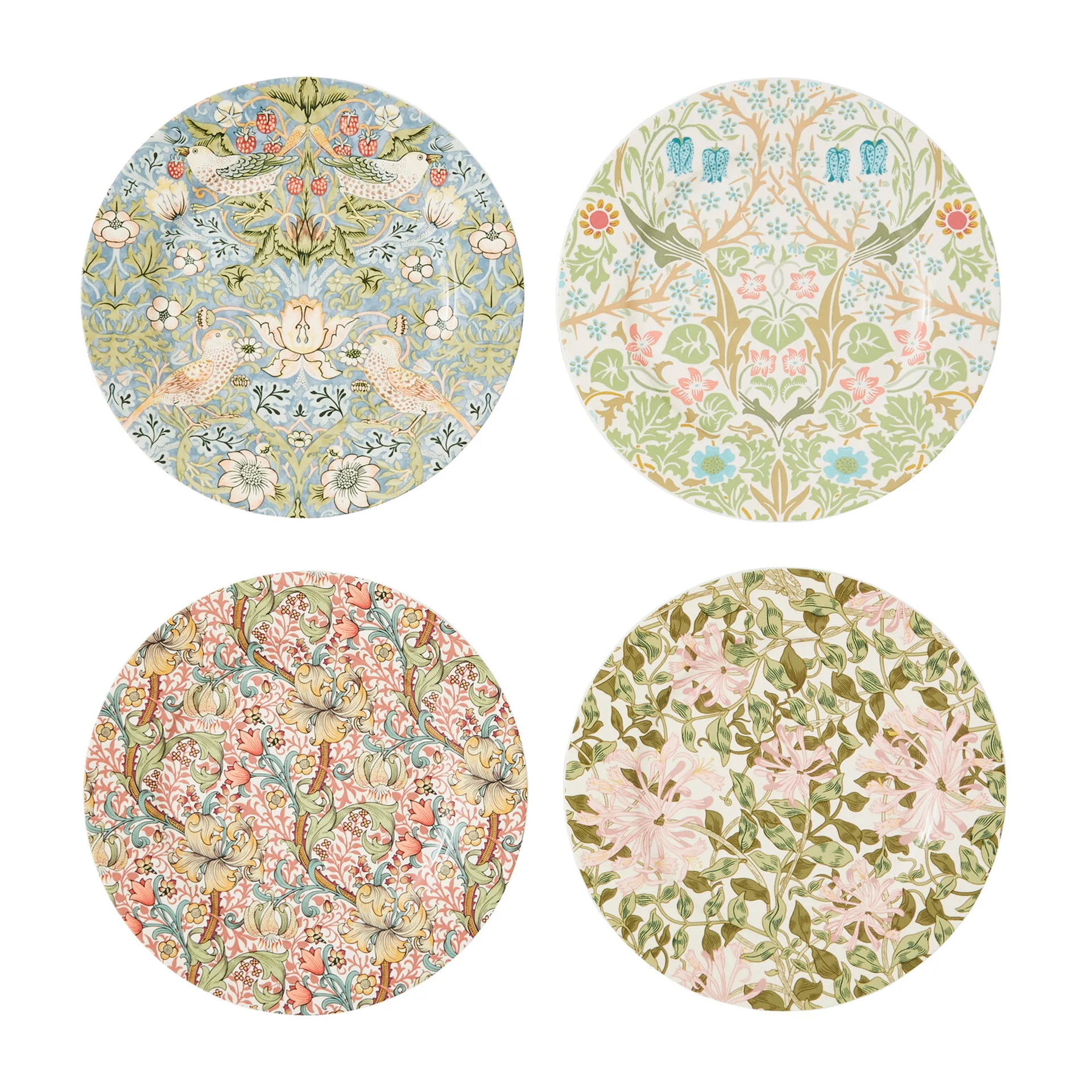 Morris & Co. プレート Ø20 cm 4ピース, Multi Spode | スポード