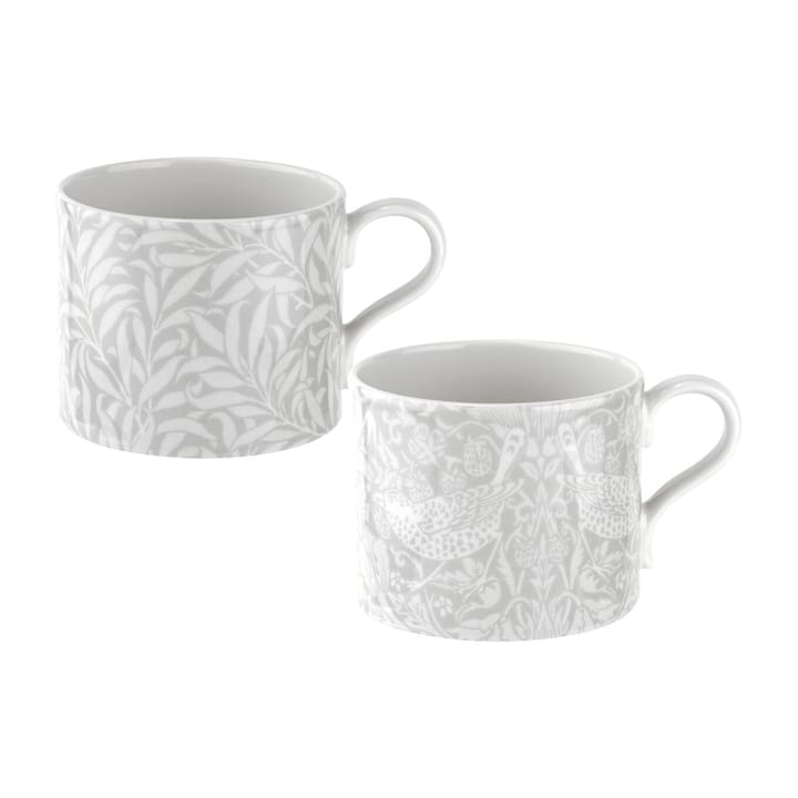 Strawberry Thief & Willow Bough マグ 34 cl 2ピース, Grey Spode | スポード