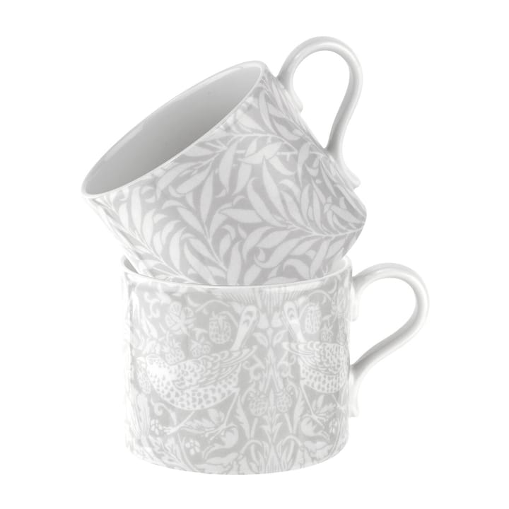Strawberry Thief & Willow Bough マグ 34 cl 2ピース, Grey Spode | スポード
