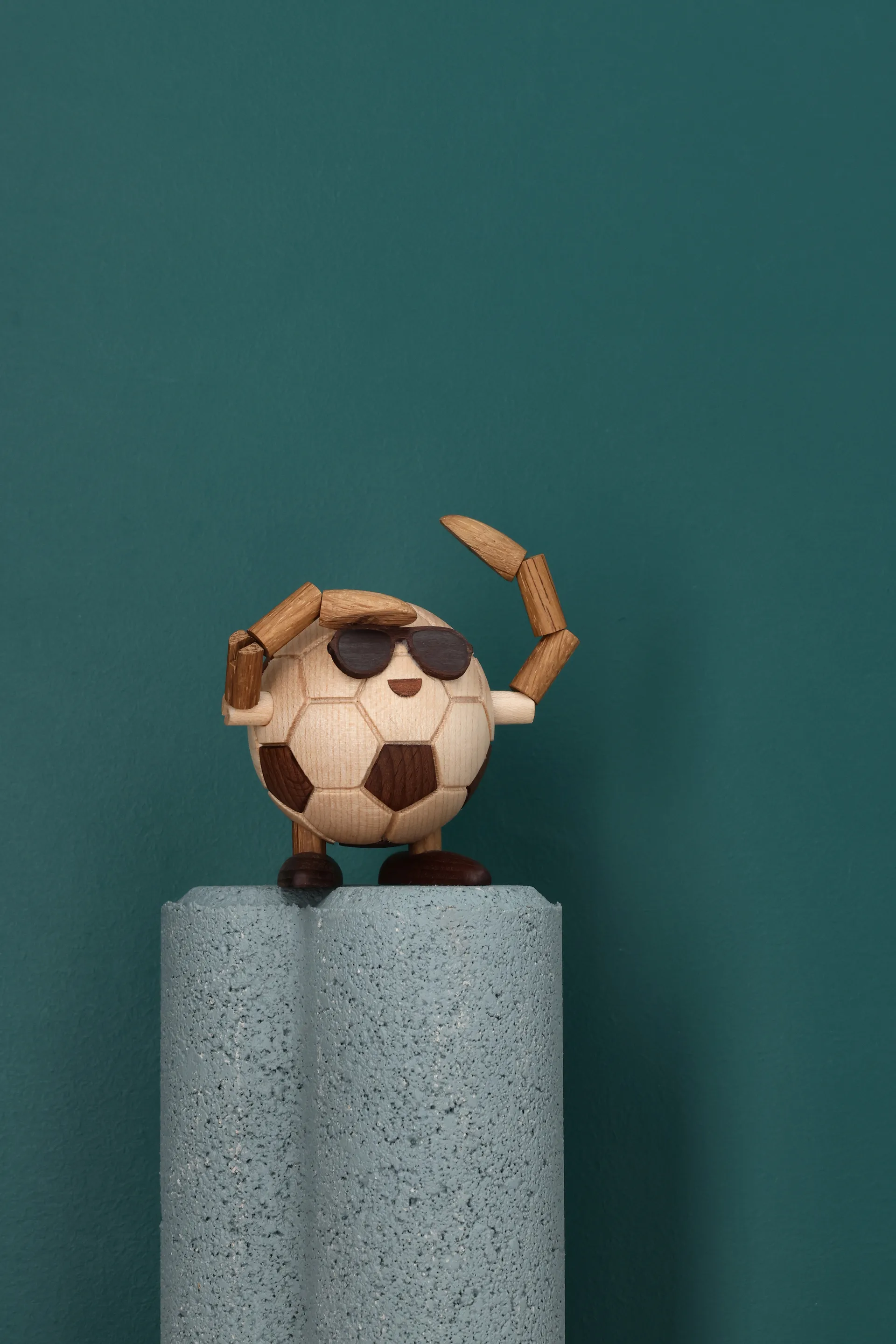 Billy Ball フットボール フィギュア, Beige, 8x6.5x6.7 cm Spring Copenhagen
