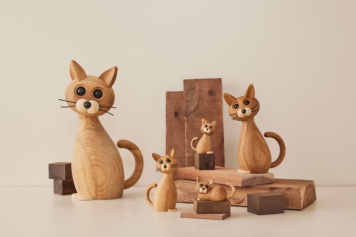 Brave Cat デコレーション 24 cm オーク, Oak Spring Copenhagen