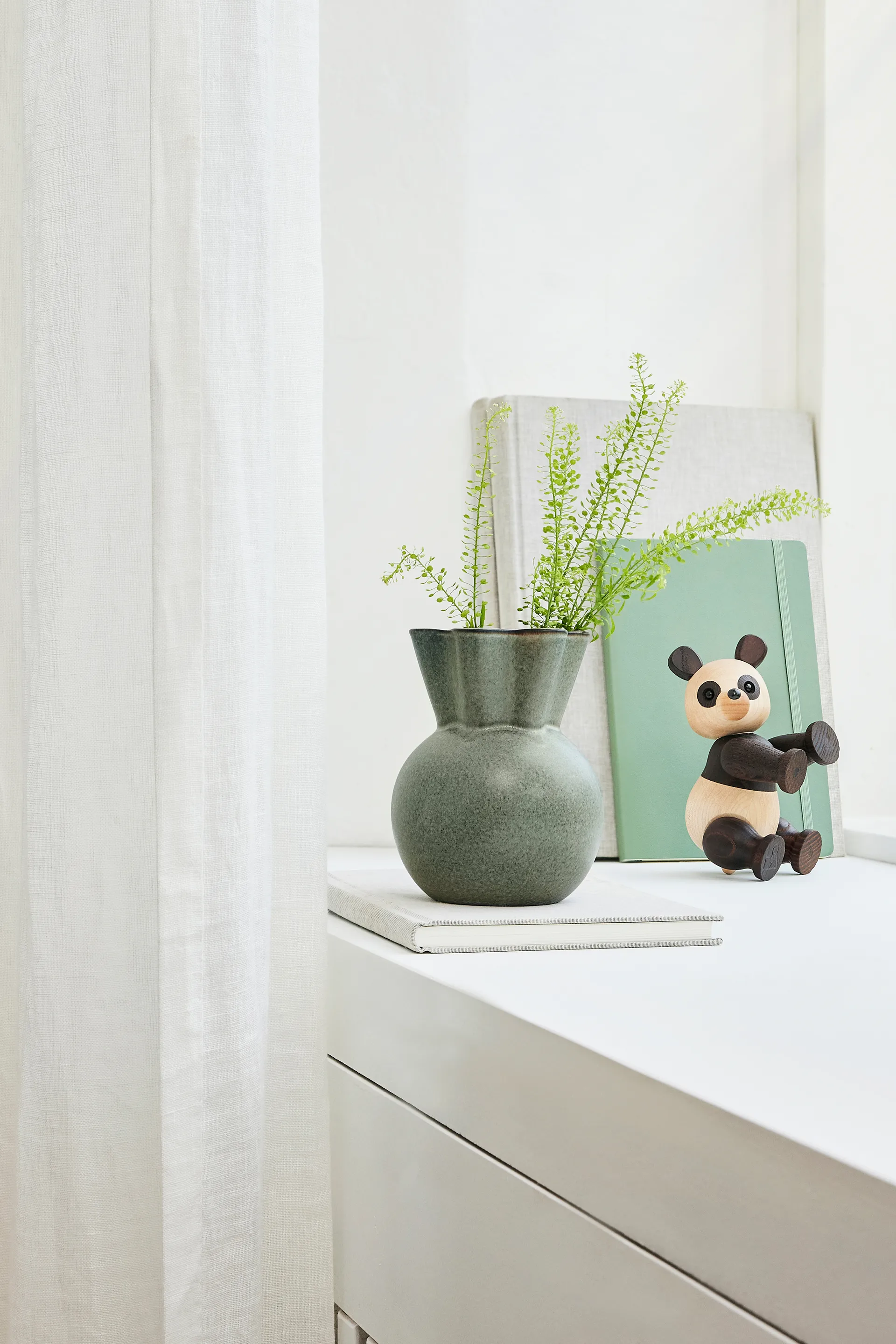 Eva Stæhr-Nielsen 花瓶 14 cm, Moss green Spring Copenhagen