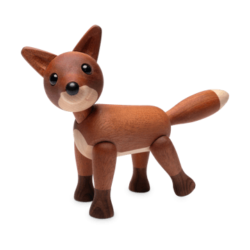 Foxy キツネ デコレーション 12 cm - Mahogany - Spring Copenhagen