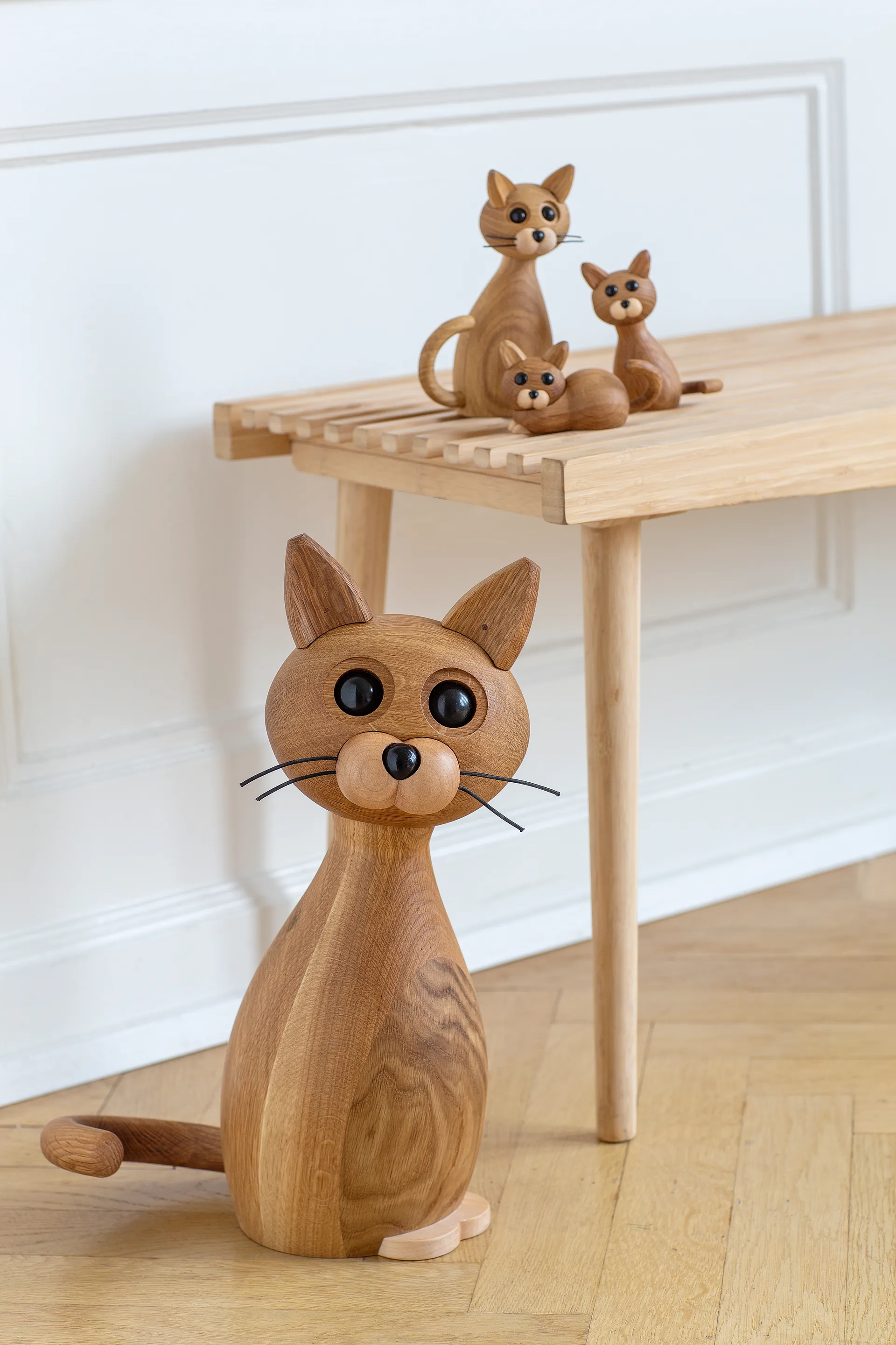 Lucky cat デコレーション 42 cm, Oak-maple Spring Copenhagen