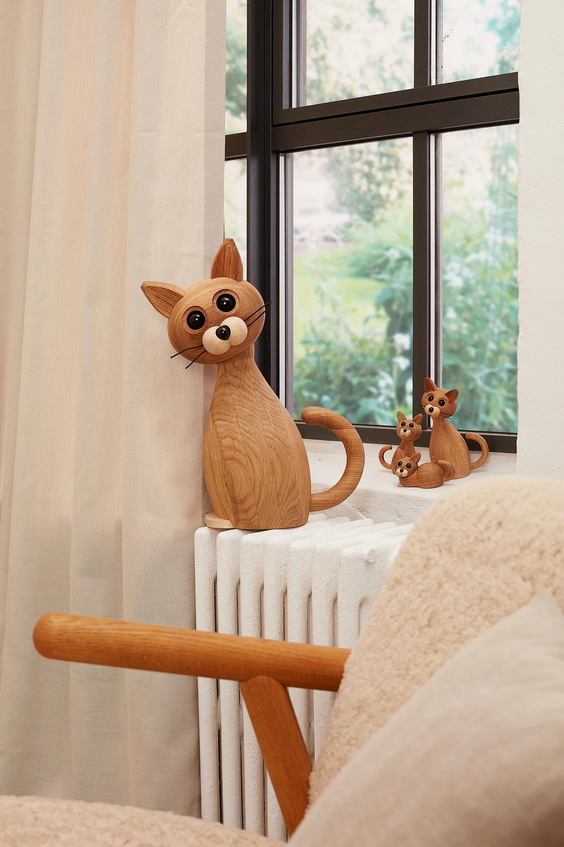 Lucky cat デコレーション 42 cm, Oak-maple Spring Copenhagen