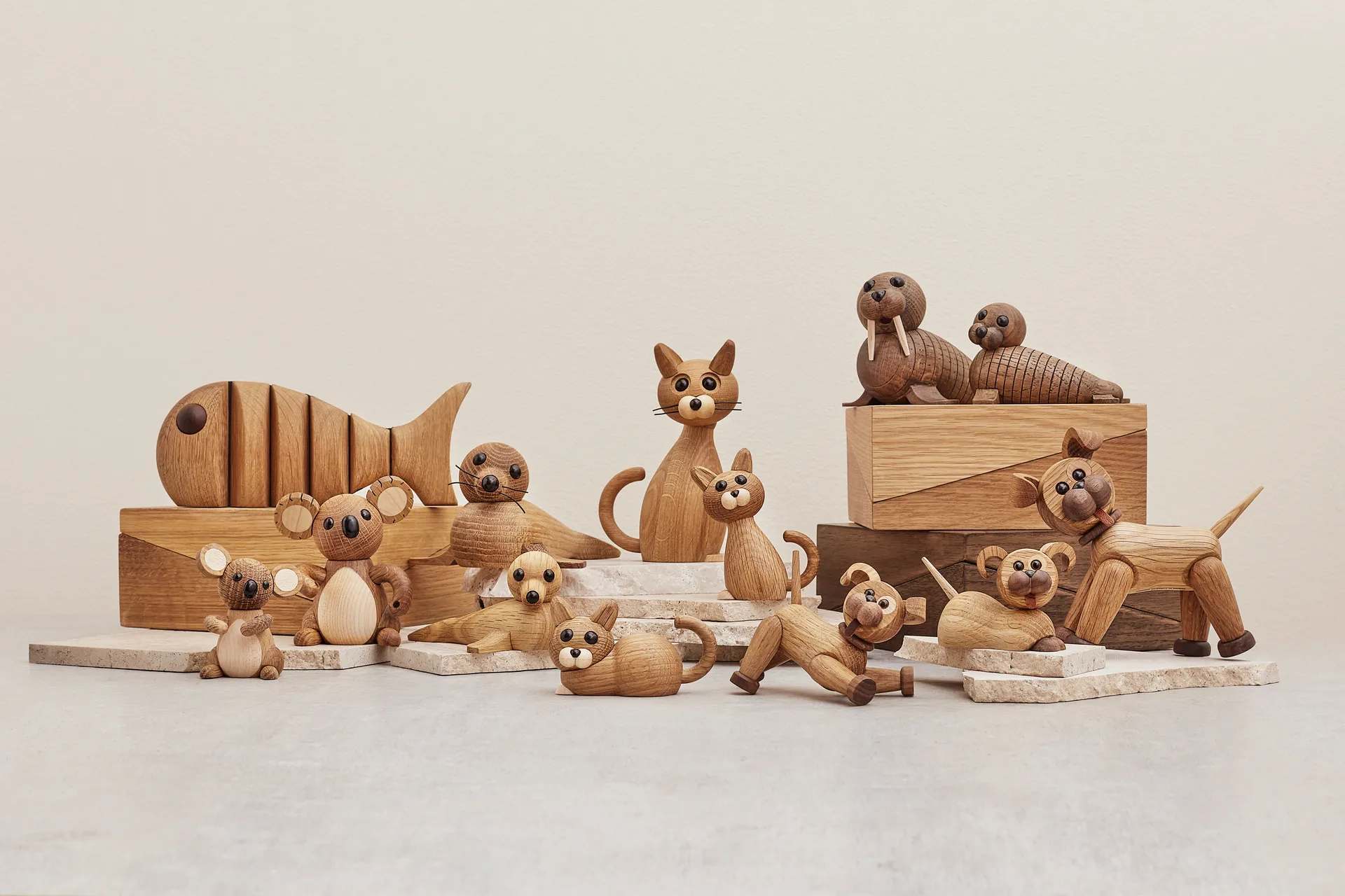 Lucky cat デコレーション 42 cm, Oak-maple Spring Copenhagen