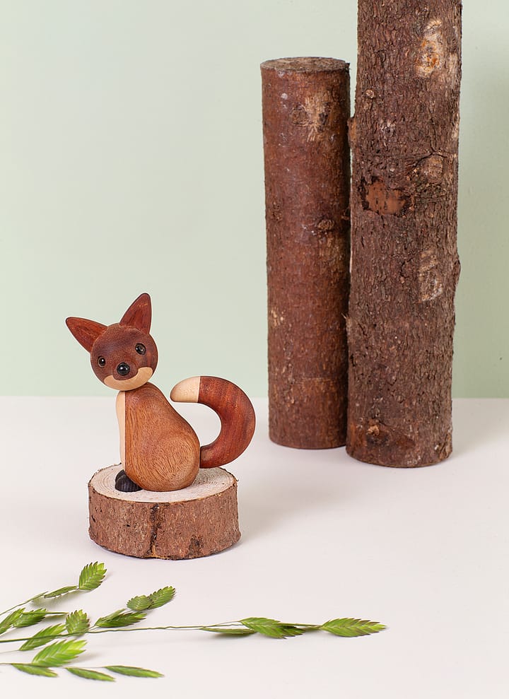 Roxy キツネ デコレーション 10 cm, Mahogany Spring Copenhagen