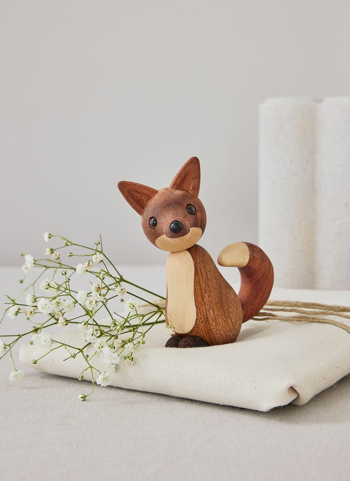 Roxy キツネ デコレーション 10 cm, Mahogany Spring Copenhagen