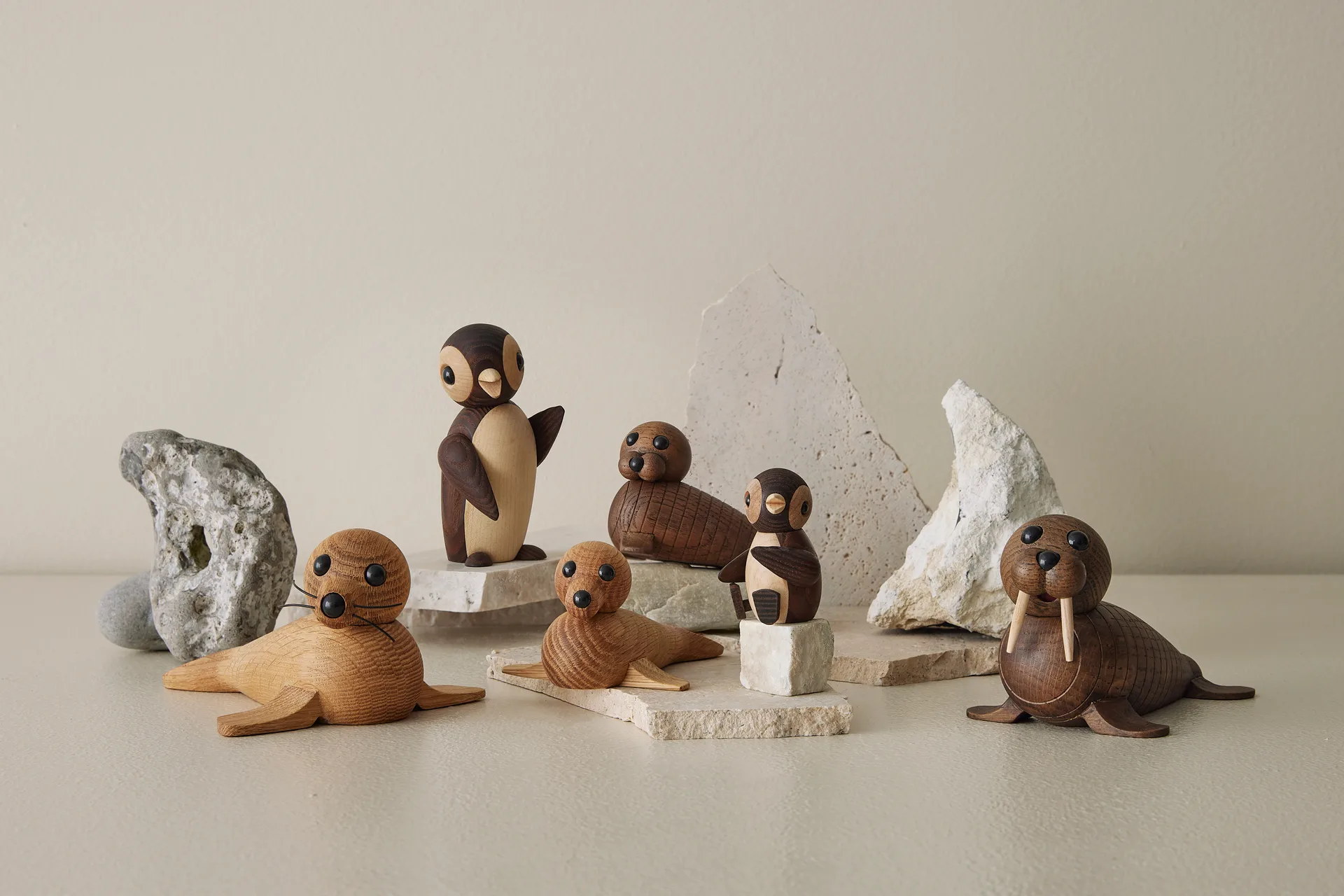 Snow ペンギン 赤ちゃん デコレーション 7 cm, Brown Spring Copenhagen