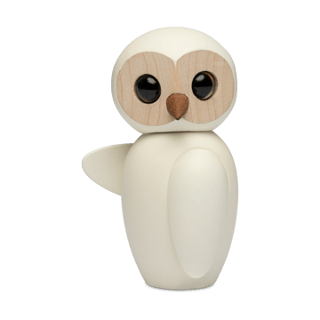 Wise フクロウ デコレーション 7 cm - White - Spring Copenhagen