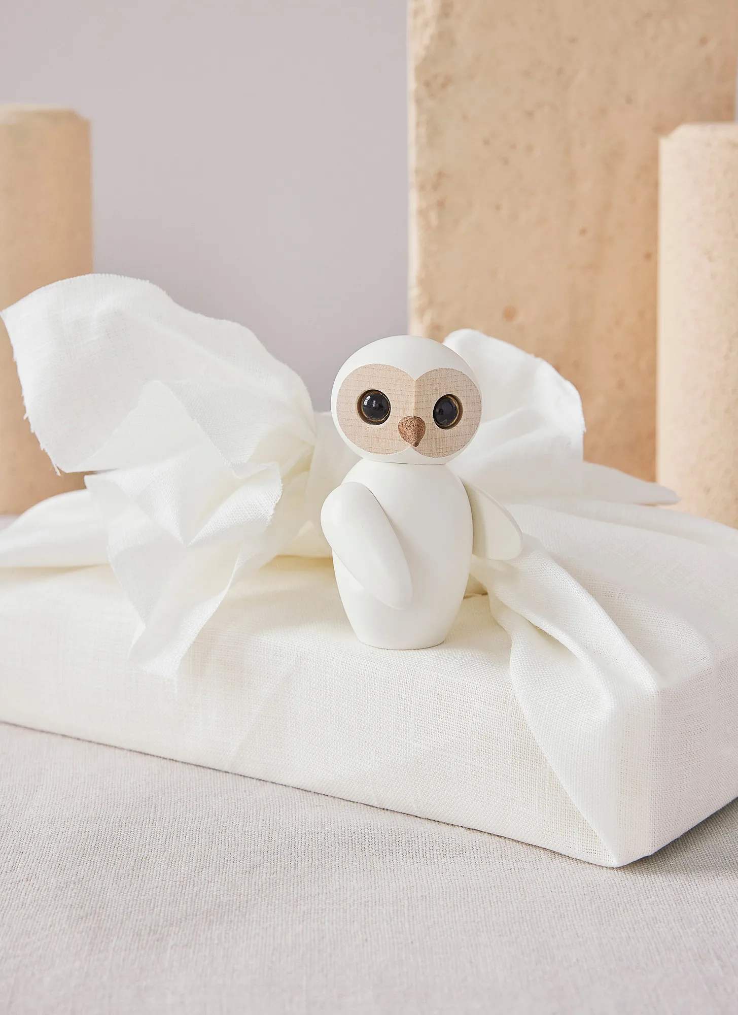 Wise フクロウ デコレーション 7 cm, White Spring Copenhagen