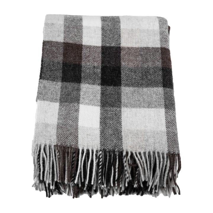 ウールブランケット チェック130x170 cm - Grey-brown-white - Stackelbergs | シュタッケルバーグ