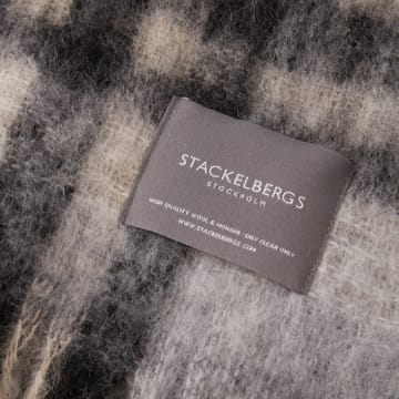 Mohair ブランケット - Black & Slate Check - Stackelbergs