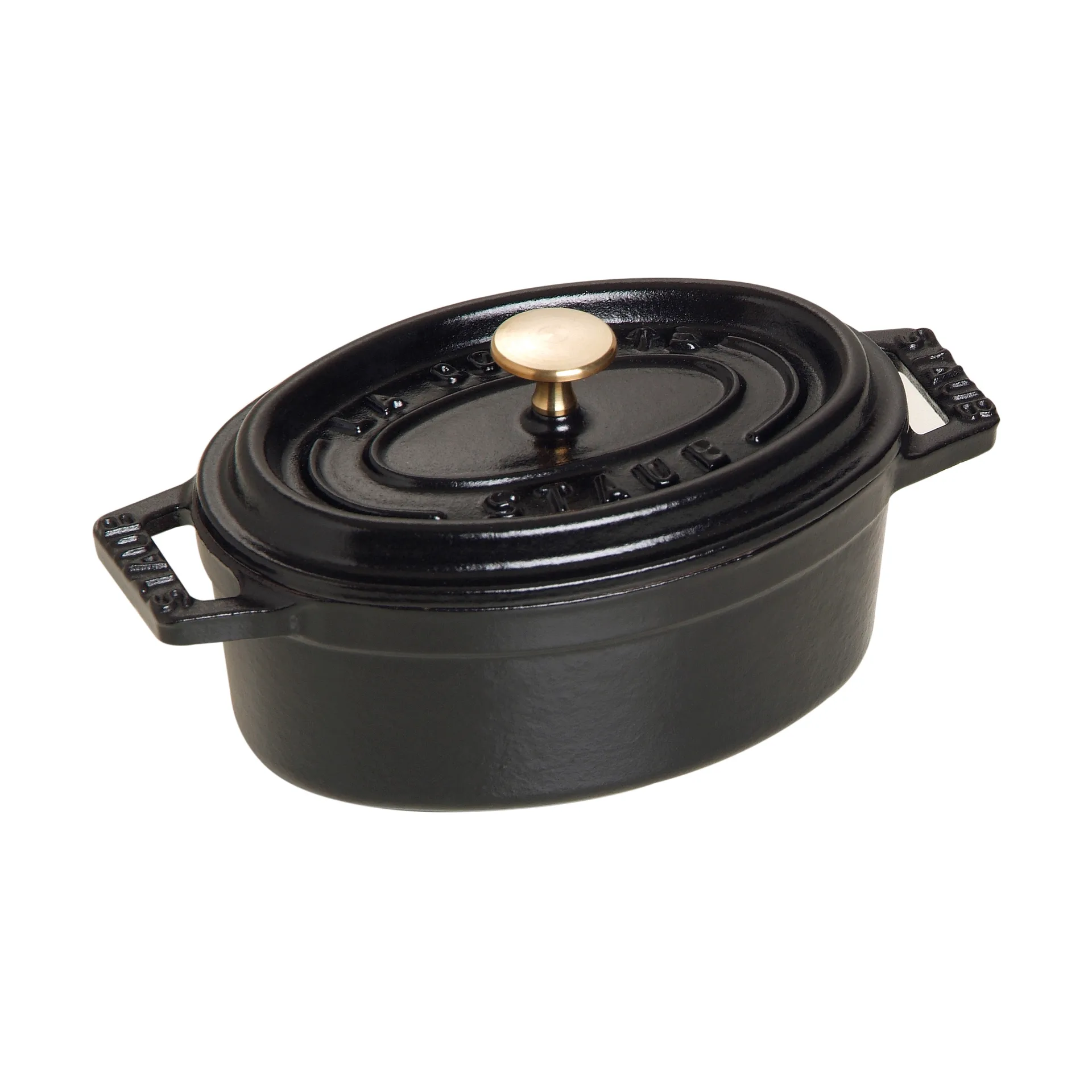ストウブ オーバル ミニココット 鋳鉄 0.25 L, Black STAUB | ストウブ
