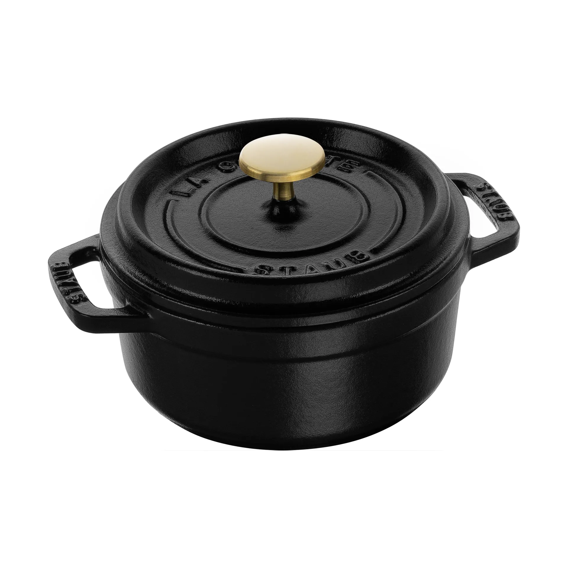 ストウブ ラウンドココット 鋳鉄 0.8 L, Black STAUB | ストウブ