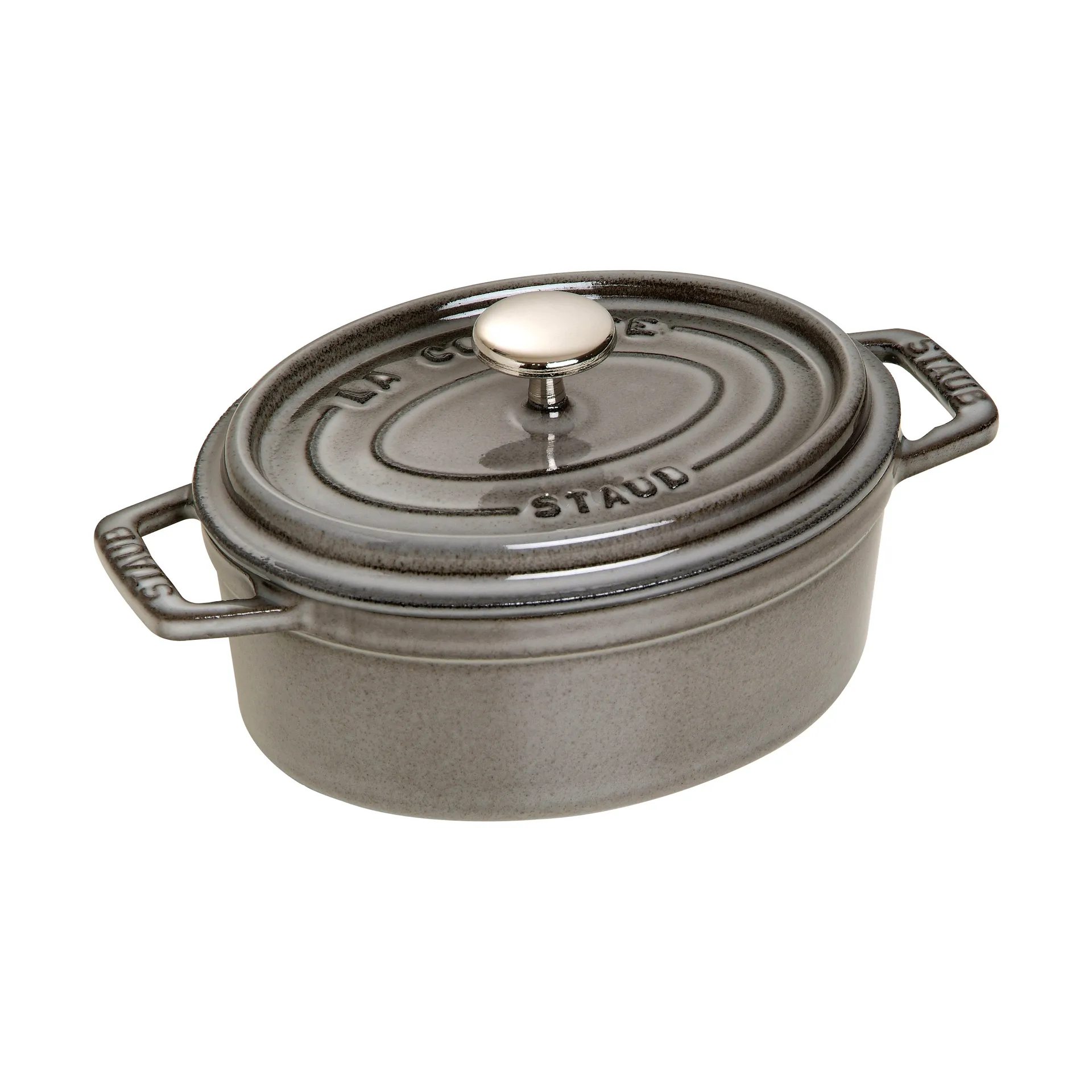 ストウブ オーバルココット 鋼鉄 1 L, Graphite gray STAUB | ストウブ
