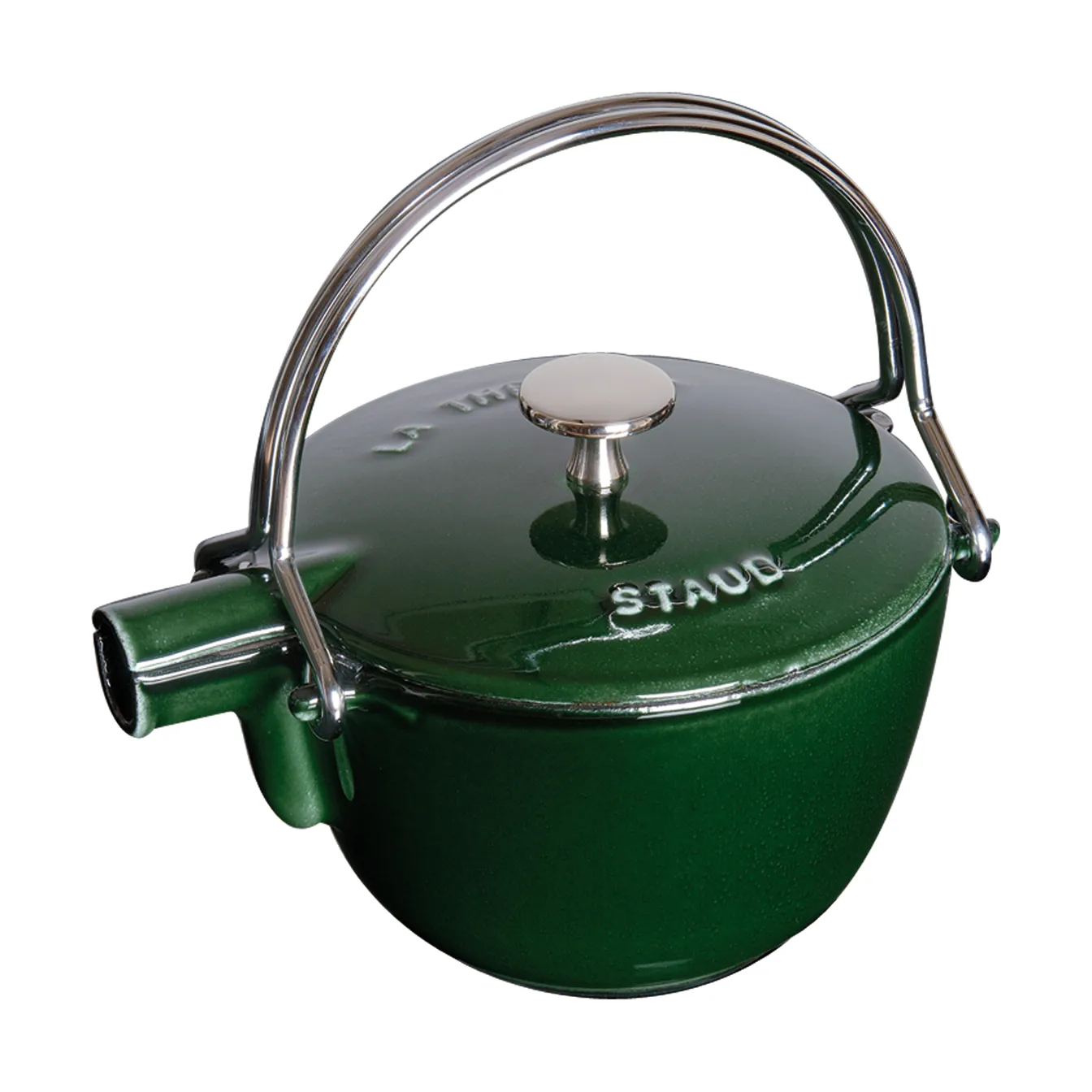 STAUBストウブティーポット16cmストレーナー付グリーン 仏鋳物ホーロー鍋ストウブ 新色「セージグリーン」を発売