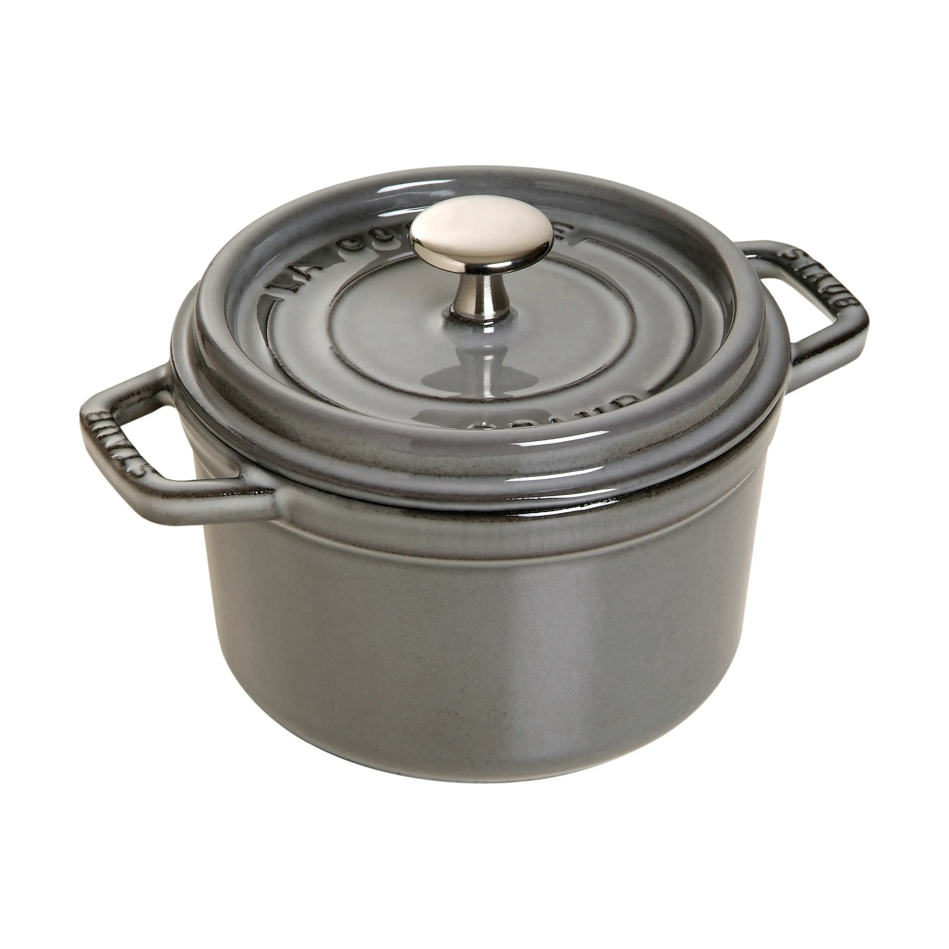 ストウブ ラウンドココット 鋳鉄 1.2 L, Graphite gray STAUB | ストウブ