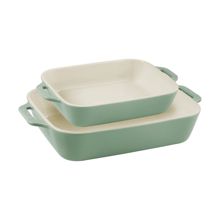 ストウブ レクタンギュラー ベーキング皿セット 2ピース - Eucalyptus wood - STAUB | ストウブ