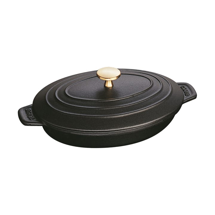 ストウブ オーバル 鋳鉄 ベーキング皿 & 蓋 23 cm - Black - STAUB | ストウブ