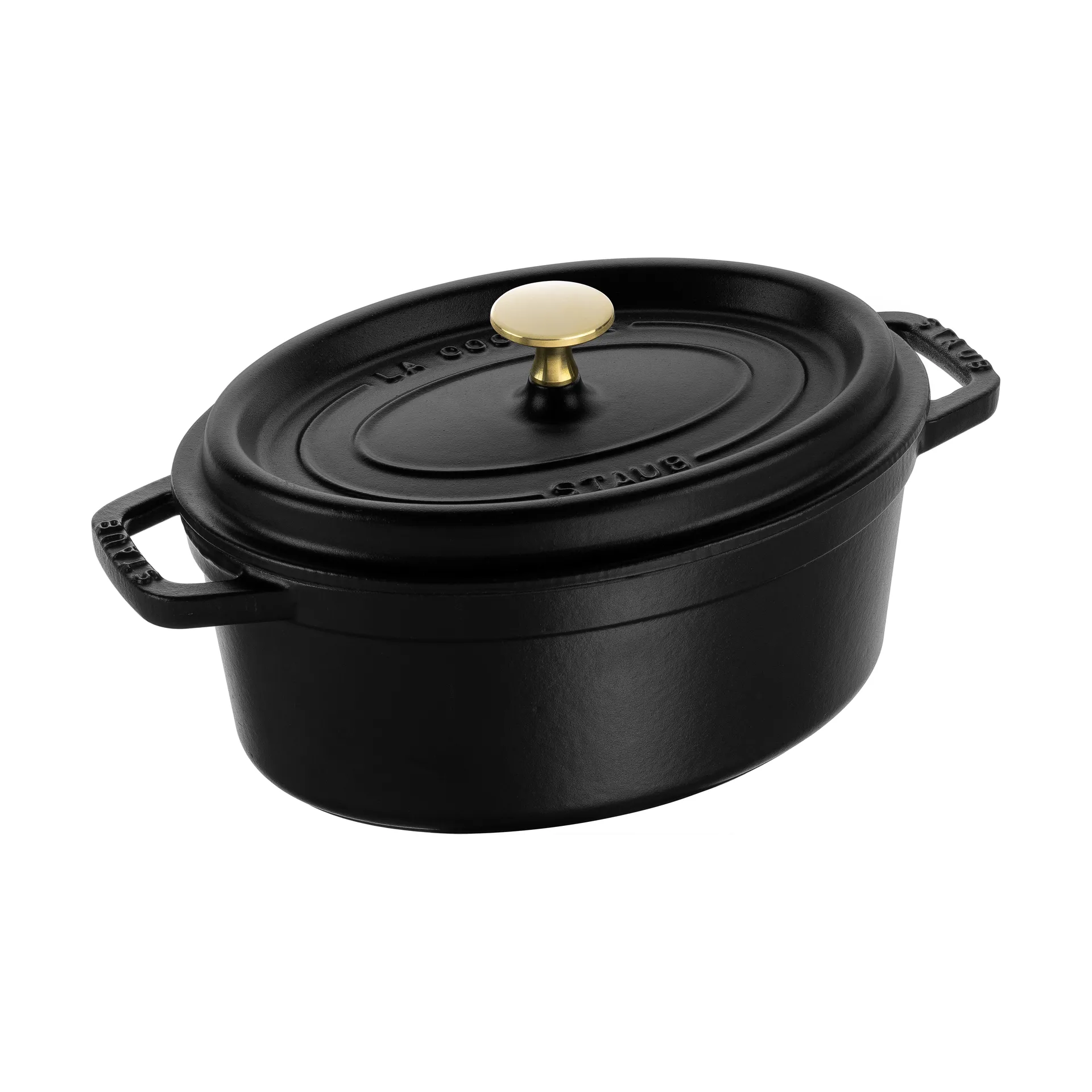 ストウブ オーバルココット 鋼鉄 2.35 L, Black STAUB | ストウブ
