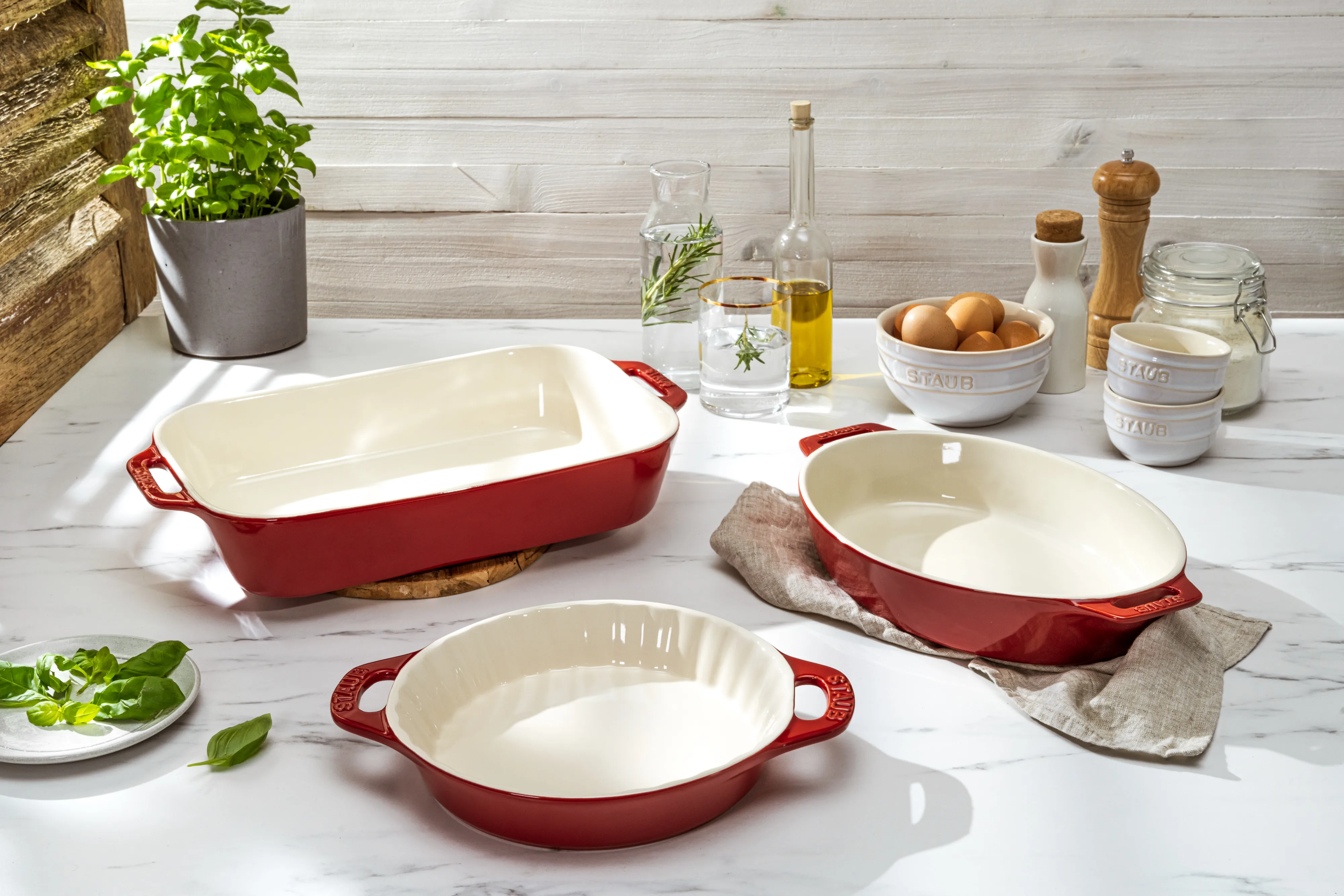 新品未使用 STAUB 3点セット ストウブ  皿 セット Staub（ストウブ） アペタイザー セット グランブルー| ラムカン 食器