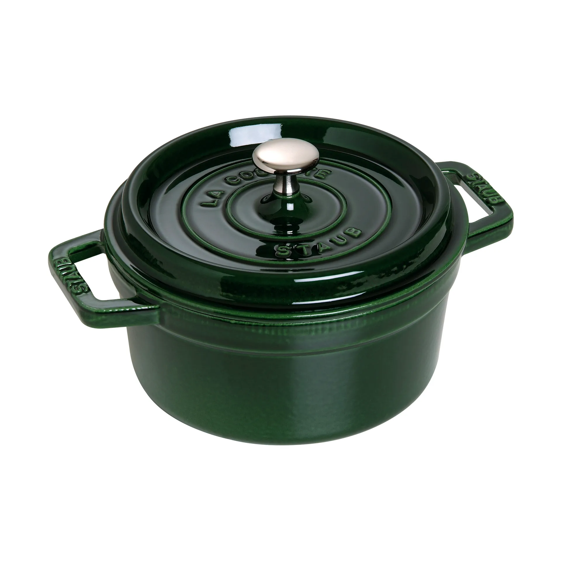 ストウブ  ラウンドココット 鍋 鋳鉄 2.6 L, Basil green STAUB | ストウブ