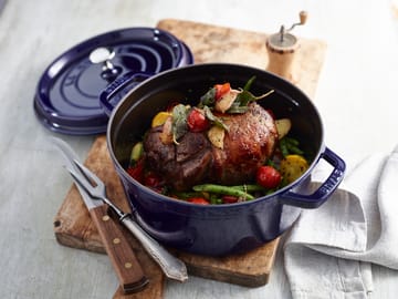 ストウブ  ラウンドココット 鍋 鋳鉄 2.6 L - Dark blue - STAUB | ストウブ