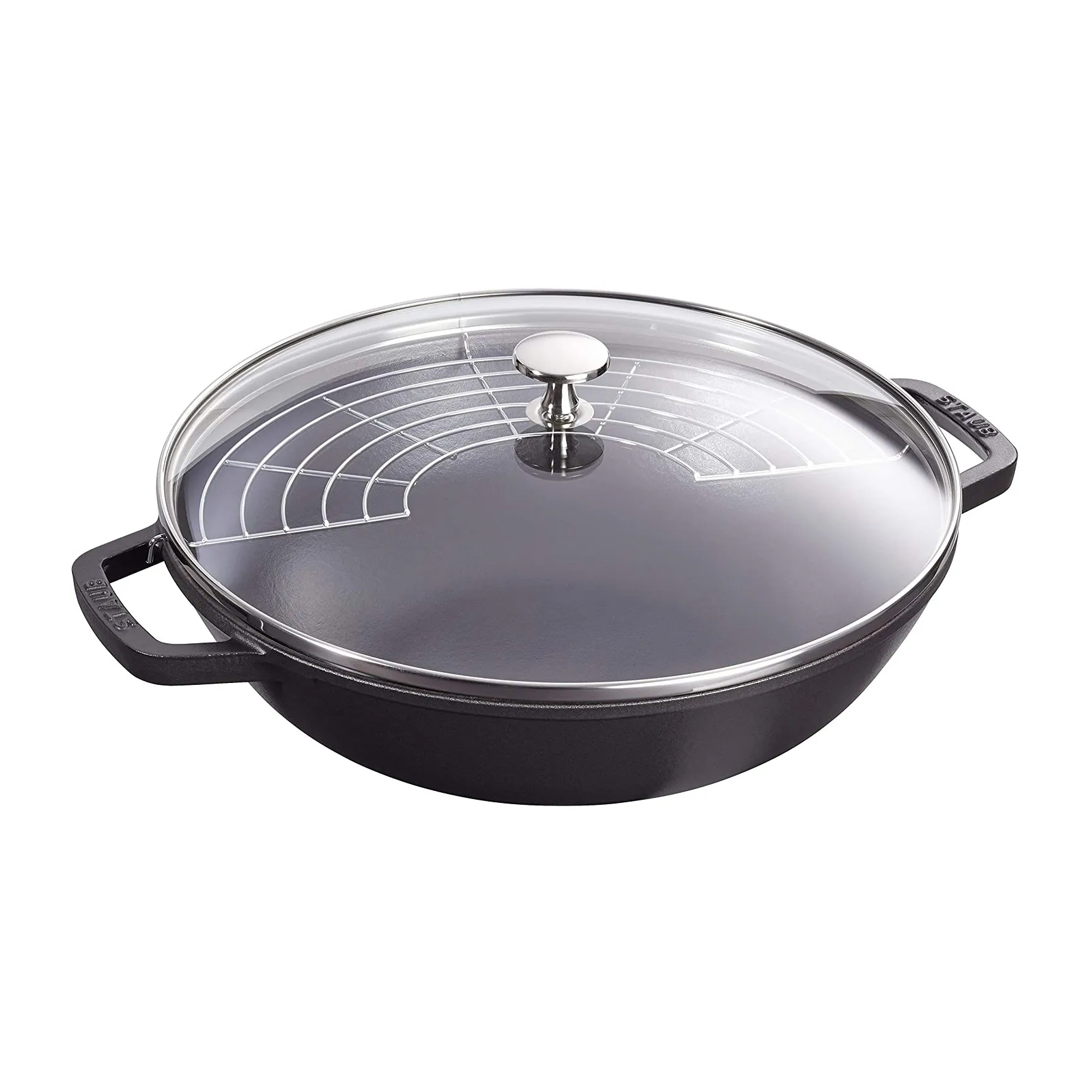 ウォック ガラス蓋付 Ø30 cm 4.4 L, Black STAUB | ストウブ