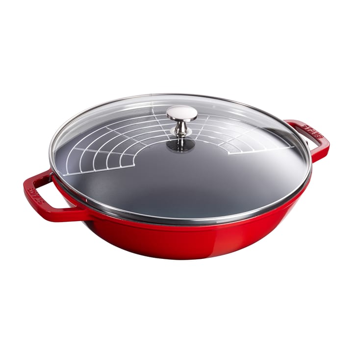 ウォック ガラス蓋付 Ø30 cm 4.4 L - Red - STAUB | ストウブ