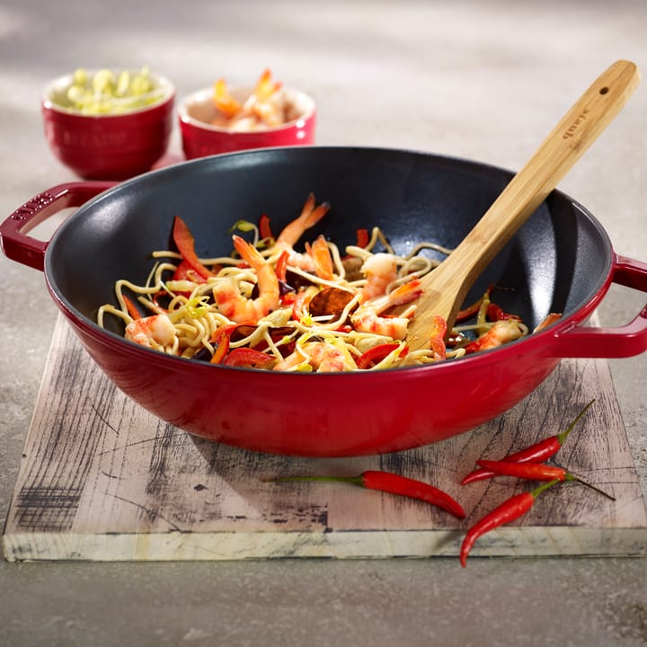 ウォック ガラス蓋付 Ø30 cm 4.4 L, Red STAUB | ストウブ