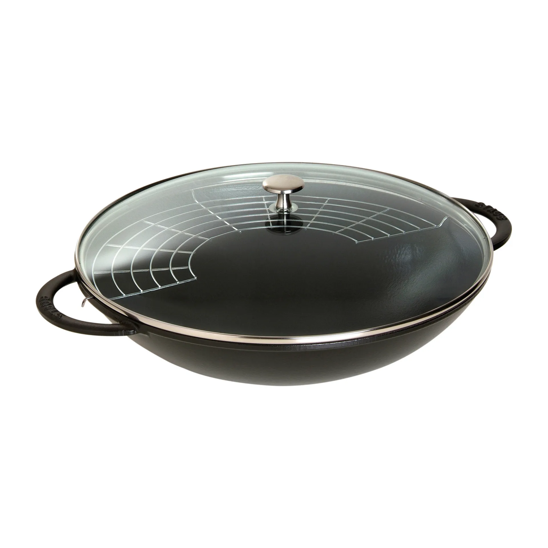 ウォック ガラス蓋付 Ø37 cm 5.7 L, Black STAUB | ストウブ