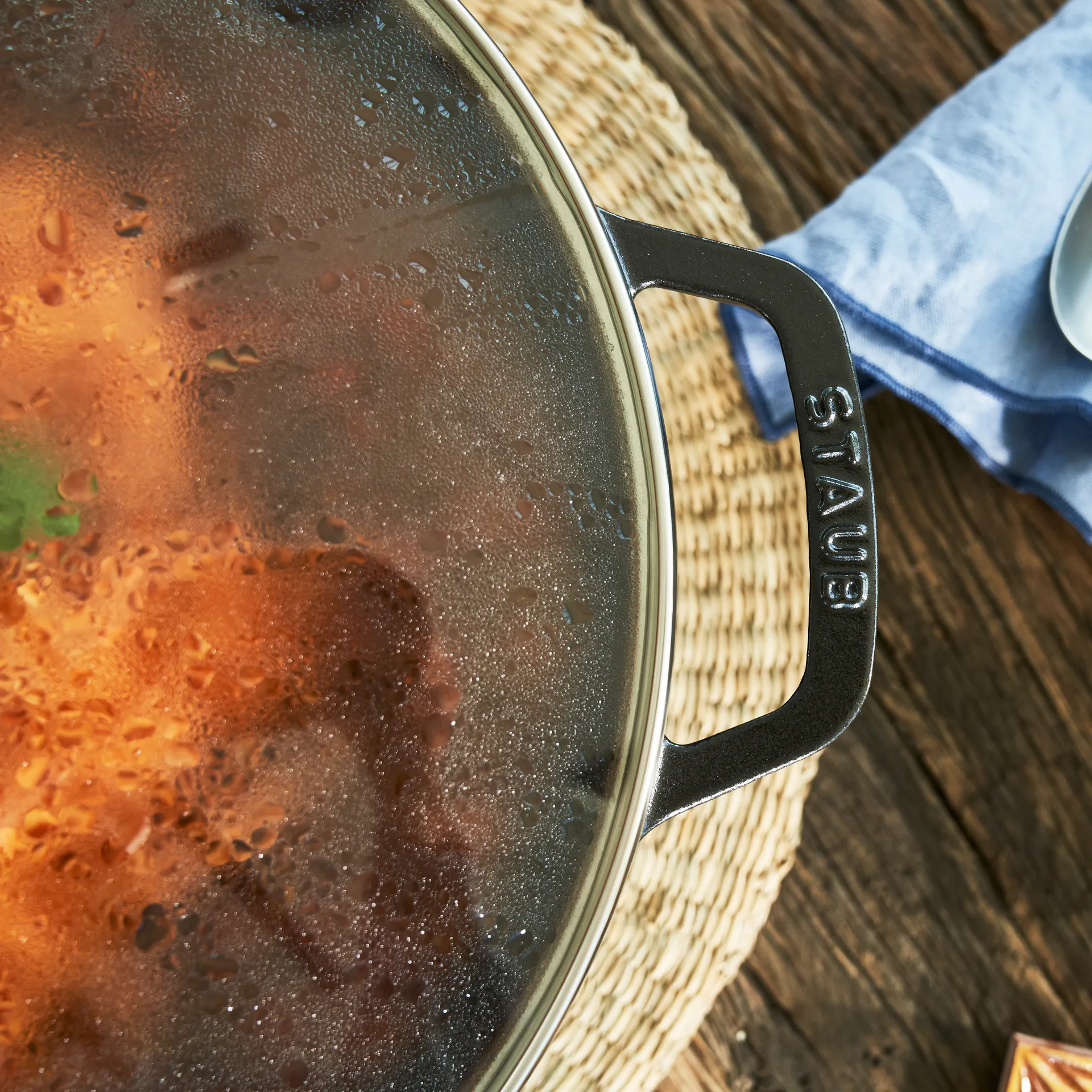 ウォック ガラス蓋付 Ø37 cm 5.7 L, Black STAUB | ストウブ