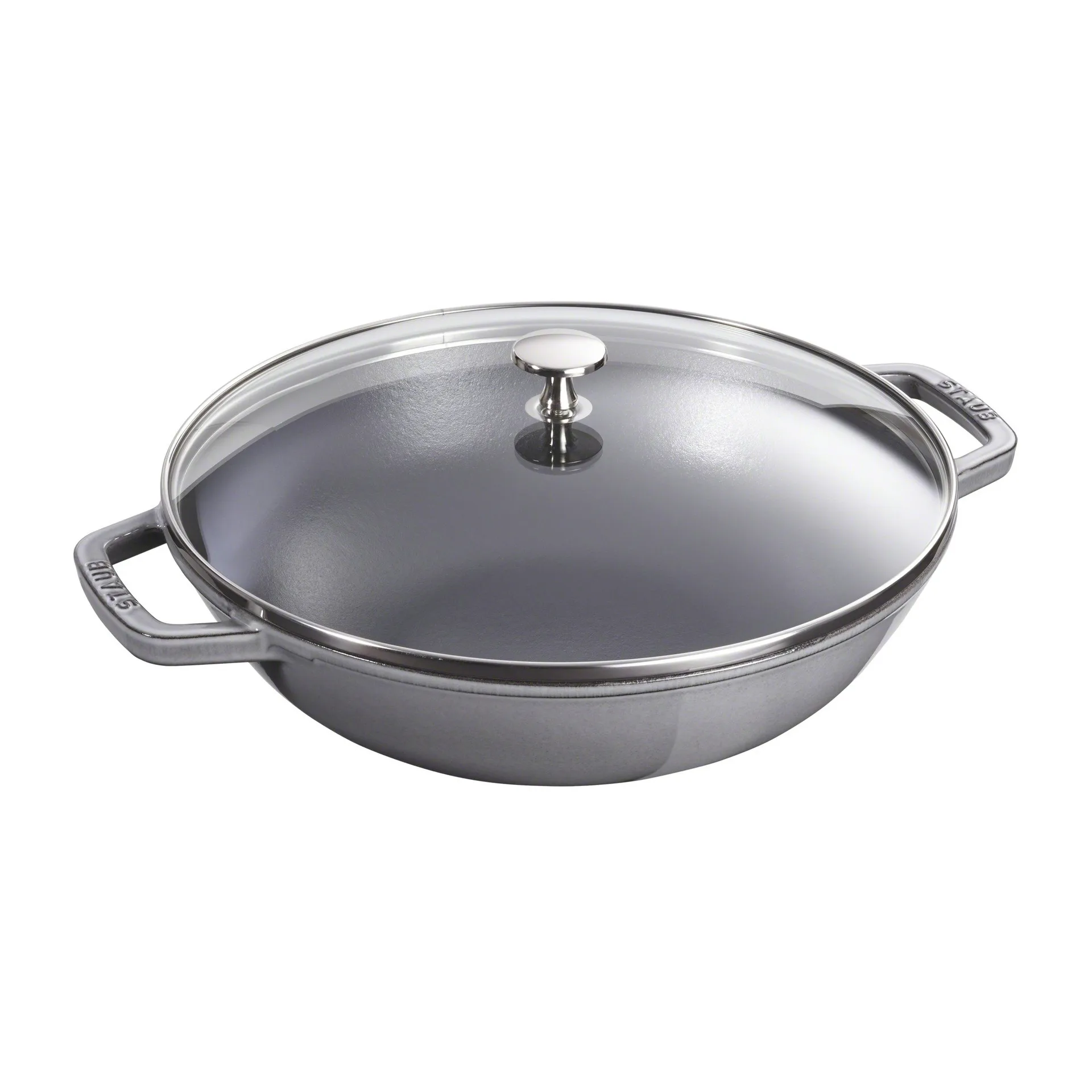 ウォック ガラス蓋付 Ø37 cm 5.7 L, grey STAUB | ストウブ