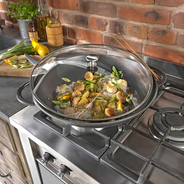 ウォック ガラス蓋付 Ø37 cm 5.7 L - grey - STAUB | ストウブ