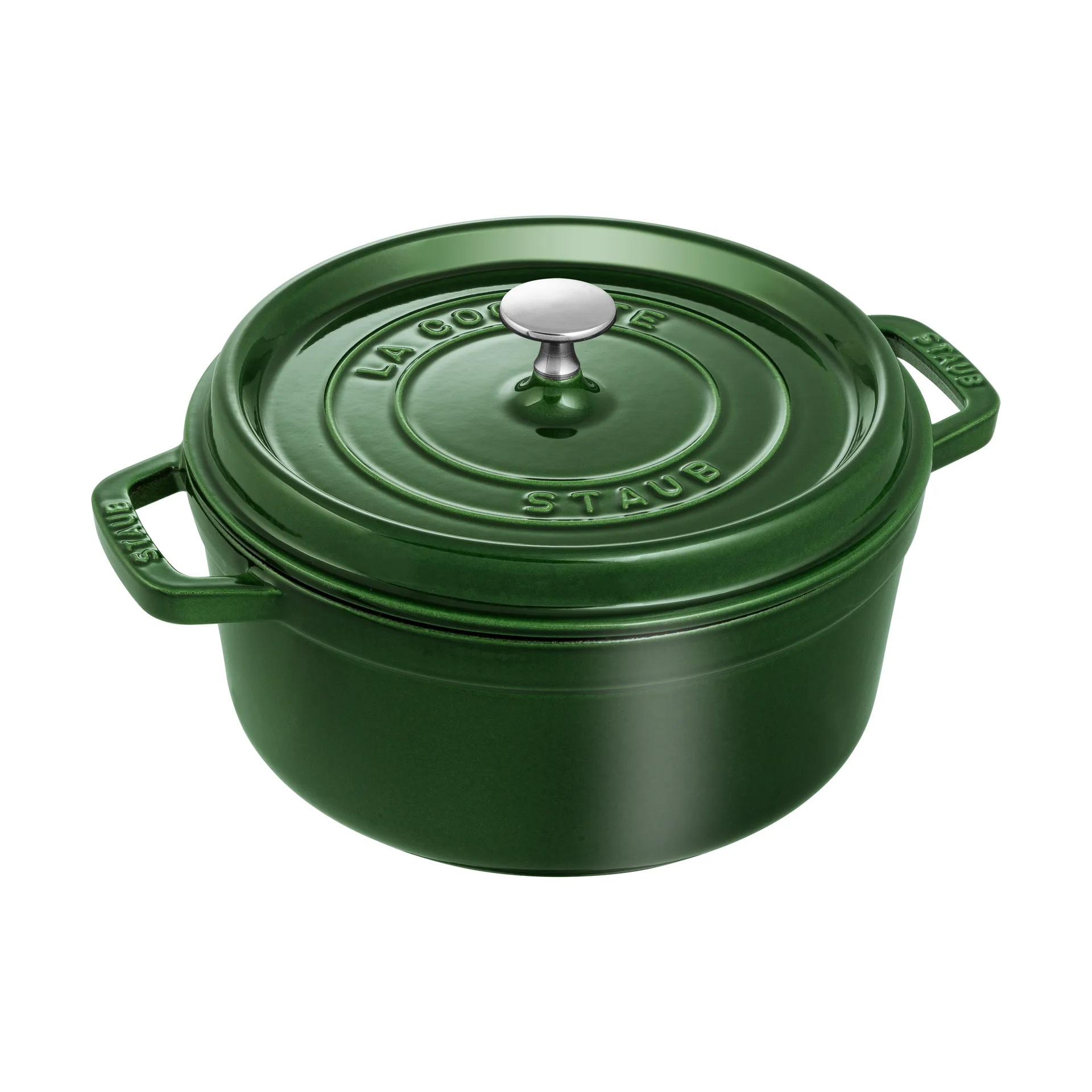 ストウブ  ラウンドココット 鍋 鋳鉄 3.8 L, Basil green STAUB | ストウブ