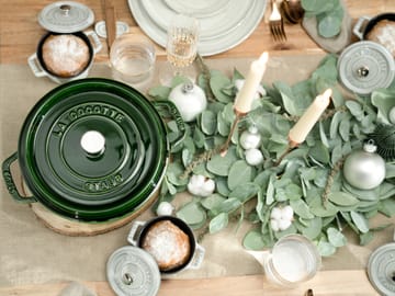ストウブ  ラウンドココット 鍋 鋳鉄 3.8 L - Basil green - STAUB | ストウブ