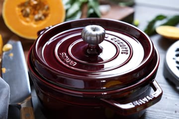ストウブ  ラウンドココット 鍋 鋳鉄 3.8 L - Grenadine red - STAUB | ストウブ