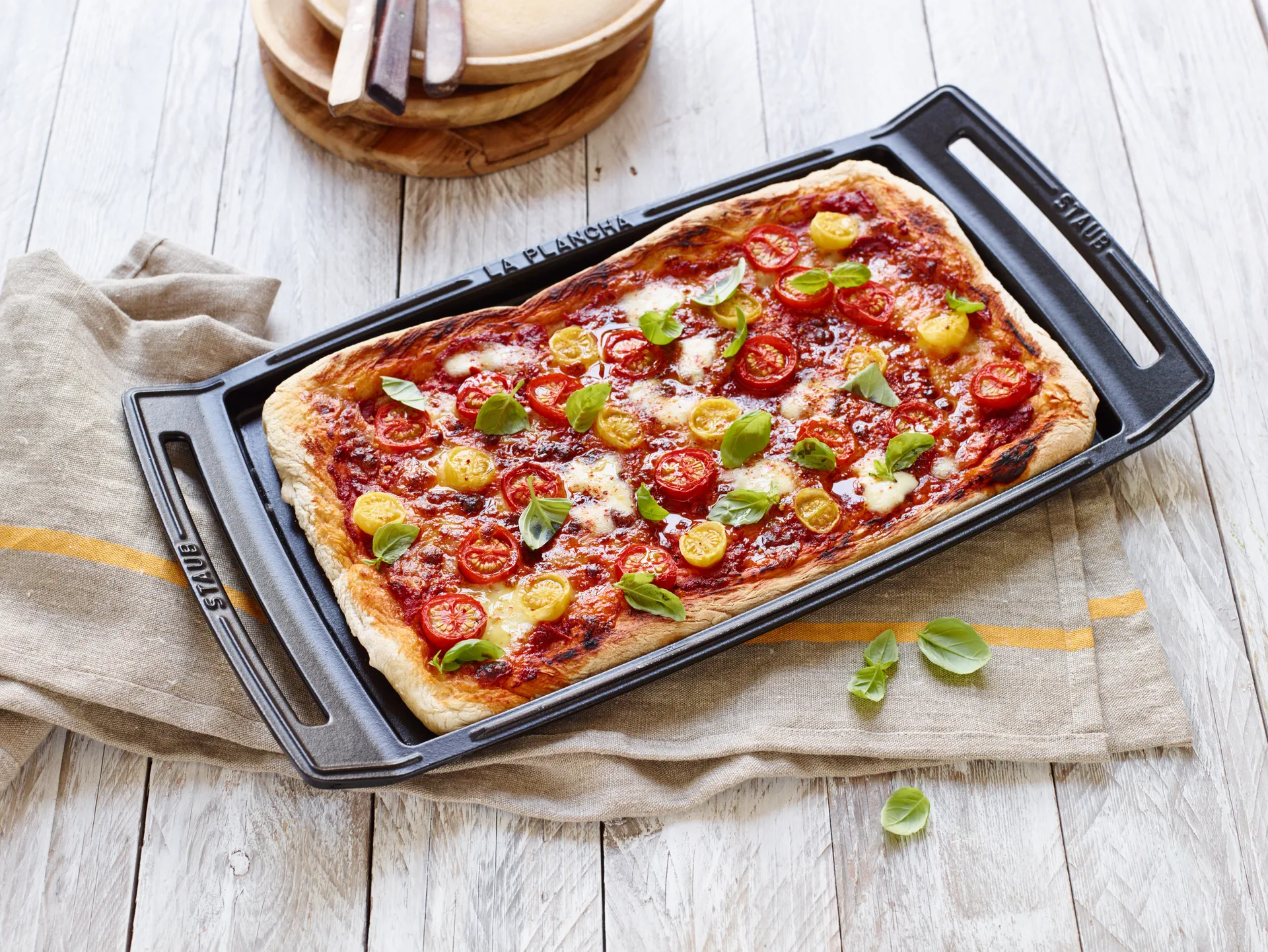 ストウブ ハンドル付き 鉄板焼きグリドル 38x25 cm, Black STAUB | ストウブ