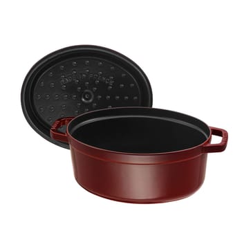 ストウブ オーバルココット 鋼鉄 4.2 L - Grenadine red - STAUB | ストウブ