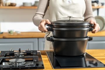 ストウブ 鍋 & ソースパンセット スタッカブル 5ピース  - Black - STAUB | ストウブ