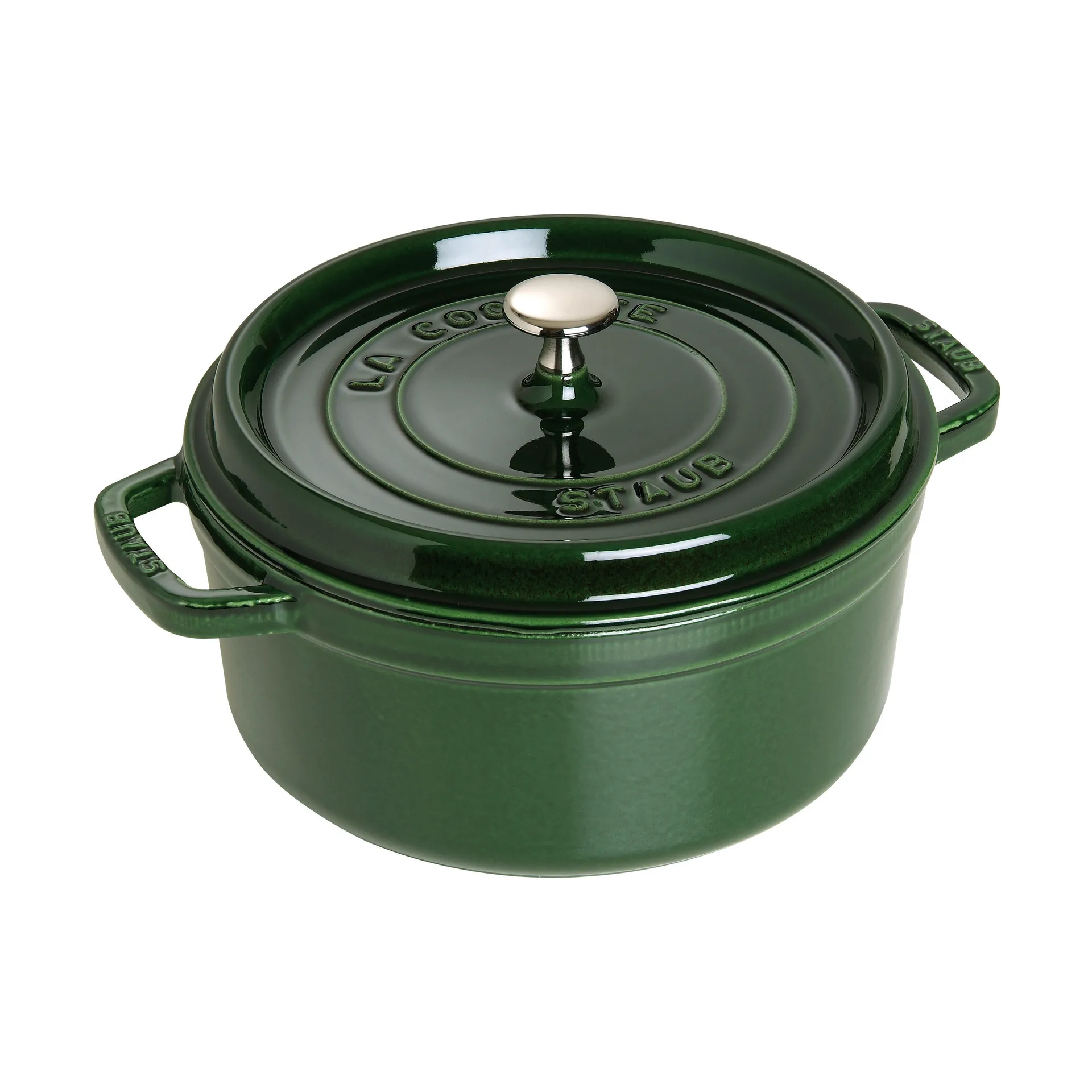 ストウブ ラウンドココット 鍋 鋳鉄 5.2 L, Basil green STAUB | ストウブ