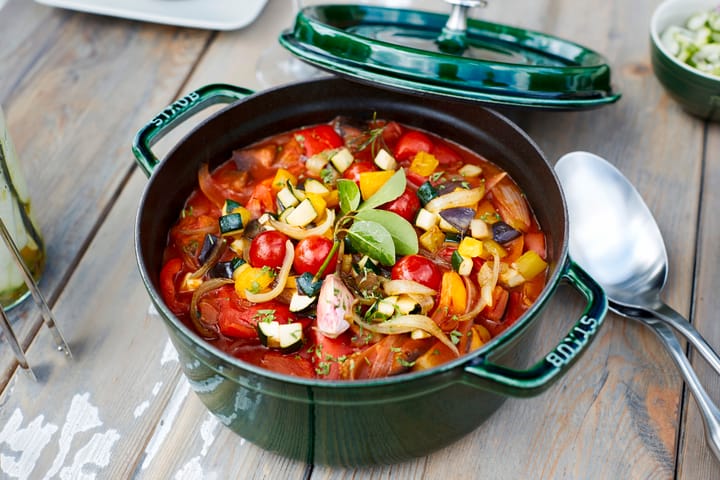ストウブ ラウンドココット 鍋 鋳鉄 5.2 L, Basil green STAUB | ストウブ