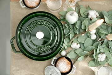 ストウブ ラウンドココット 鍋 鋳鉄 5.2 L - Basil green - STAUB | ストウブ
