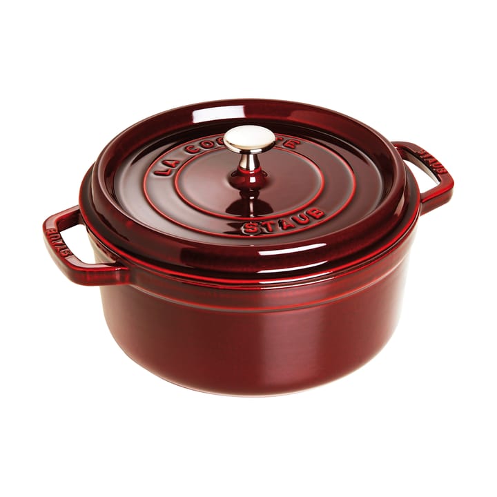 ストウブ ラウンドココット 鍋 鋳鉄 5.2 L - Grenadine red - STAUB | ストウブ