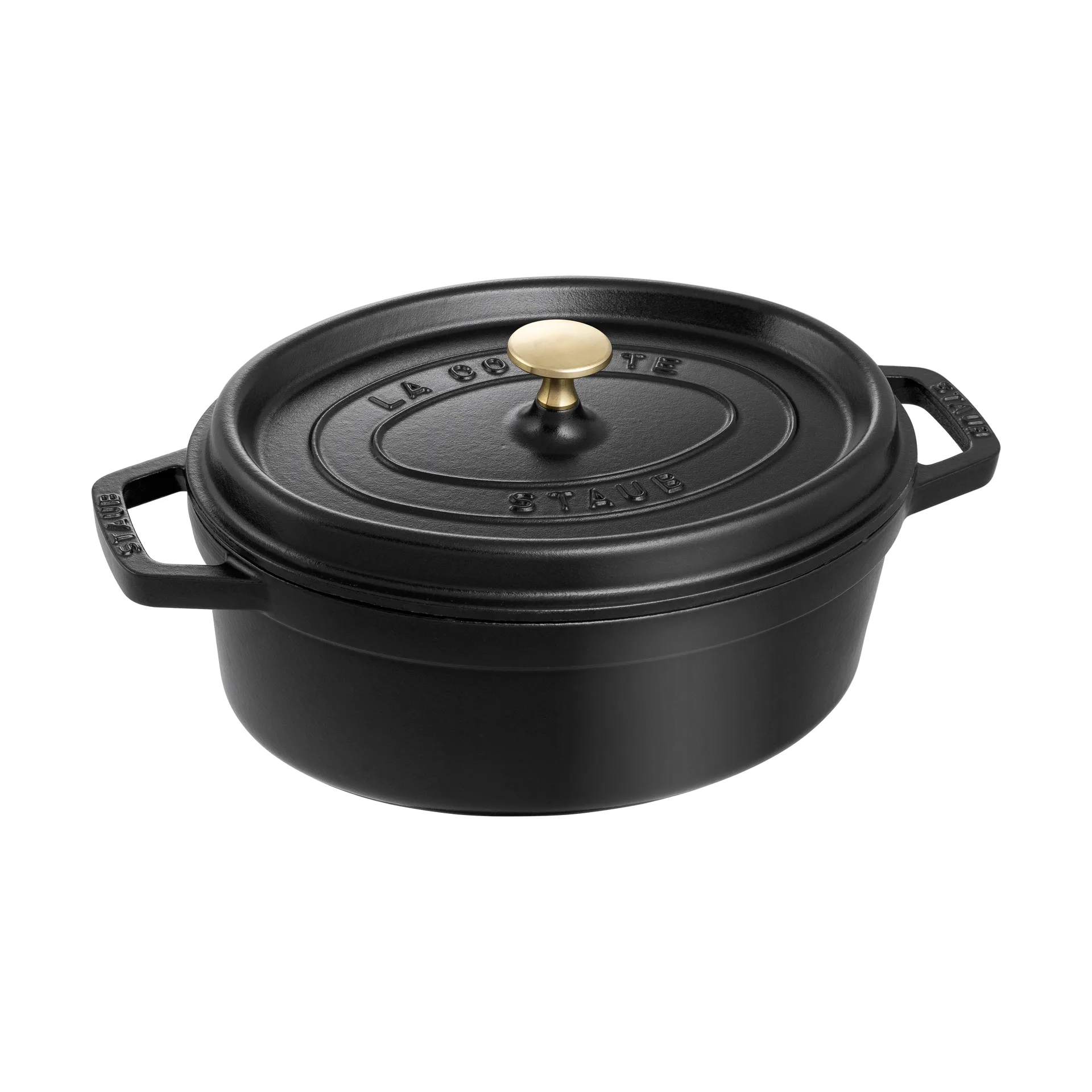 ストウブ オーバルココット 鋼鉄 5.5 L, Black STAUB | ストウブ