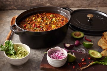 ストウブ オーバルココット 鋼鉄 5.5 L - Black - STAUB | ストウブ